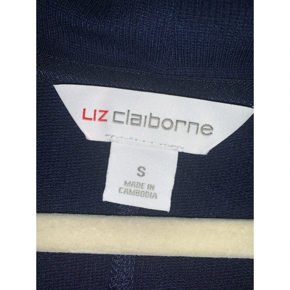 Liz Claiborne Womens‎ Small Navy Blue Cardigan Sweater